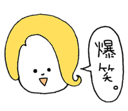 Colorful hair sticker #8357589