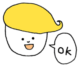 Colorful hair sticker #8357590