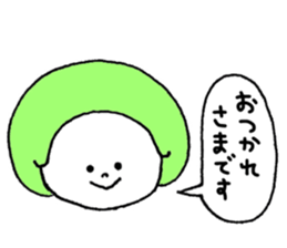 Colorful hair sticker #8357592