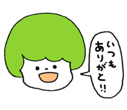 Colorful hair sticker #8357595