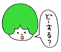 Colorful hair sticker #8357597