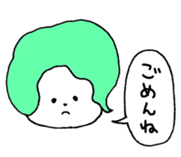 Colorful hair sticker #8357598