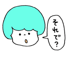 Colorful hair sticker #8357599