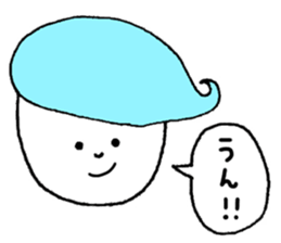 Colorful hair sticker #8357600