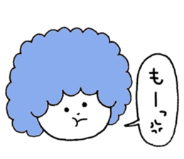 Colorful hair sticker #8357602