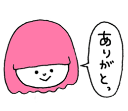 Colorful hair sticker #8357608