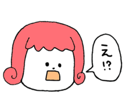 Colorful hair sticker #8357609