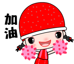 I love redhat lady sticker #8357860