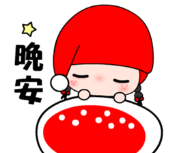 I love redhat lady sticker #8357862