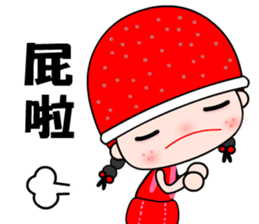 I love redhat lady sticker #8357870