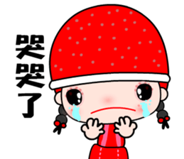 I love redhat lady sticker #8357872