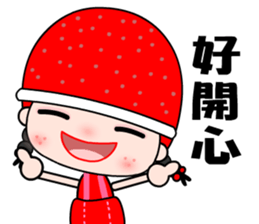 I love redhat lady sticker #8357873