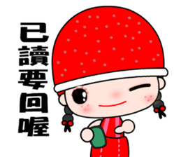 I love redhat lady sticker #8357874