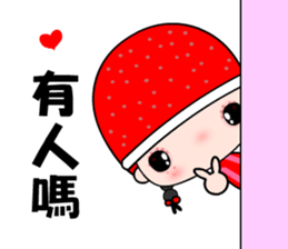 I love redhat lady sticker #8357876