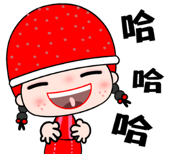 I love redhat lady sticker #8357881