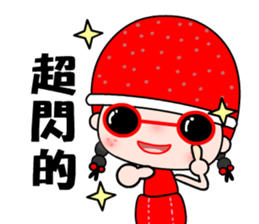 I love redhat lady sticker #8357884