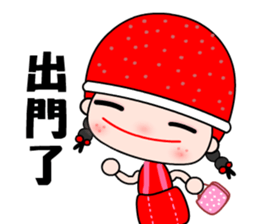 I love redhat lady sticker #8357885