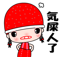 I love redhat lady sticker #8357896