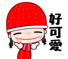 I love redhat lady sticker #8357898