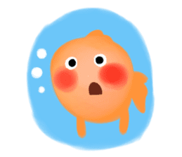 Fish of red cheeks sticker #8358190
