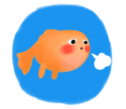 Fish of red cheeks sticker #8358201