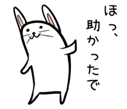 Hutoltutyoi rabbit kansaiben Version1 sticker #8358328