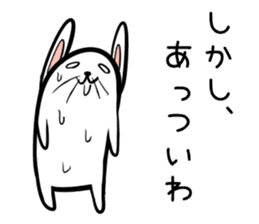 Hutoltutyoi rabbit kansaiben Version1 sticker #8358332