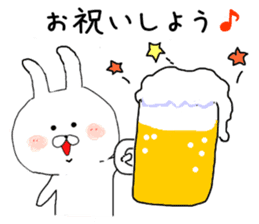 New Year for the Sticker of the rabbit. sticker #8358655