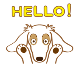 Sticker of white dog Rin sticker #8359661