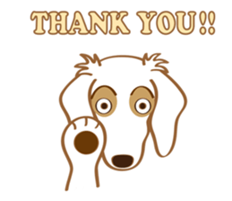 Sticker of white dog Rin sticker #8359662