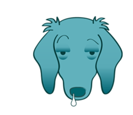 Sticker of white dog Rin sticker #8359675