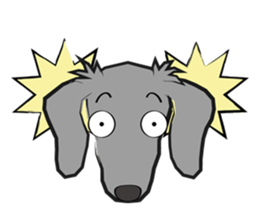 Sticker of white dog Rin sticker #8359676