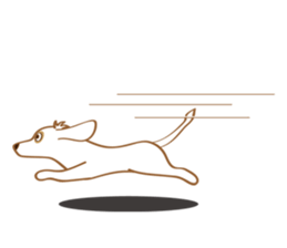 Sticker of white dog Rin sticker #8359685