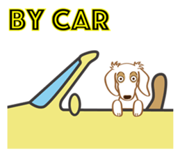 Sticker of white dog Rin sticker #8359687