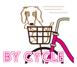 Sticker of white dog Rin sticker #8359688