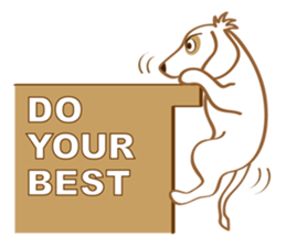 Sticker of white dog Rin sticker #8359689