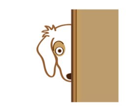 Sticker of white dog Rin sticker #8359690