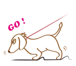 Sticker of white dog Rin sticker #8359691