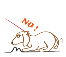 Sticker of white dog Rin sticker #8359692