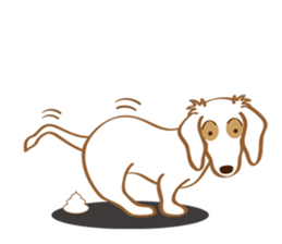 Sticker of white dog Rin sticker #8359699