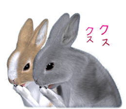 Expressive rabbit sticker2 sticker #8359930