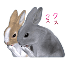 Expressive rabbit sticker2 sticker #8359930