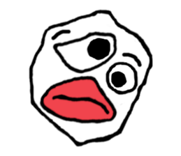 Face (There is no letter)4 sticker #8360108