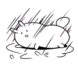 mokyu mokyu rabbit 3 sticker #8360191