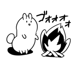 mokyu mokyu rabbit 3 sticker #8360208