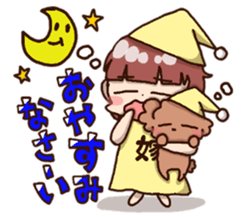 Bride and dog 2 sticker #8360221