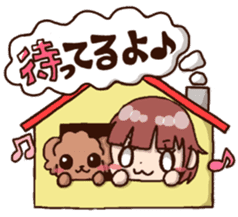 Bride and dog 2 sticker #8360231