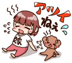 Bride and dog 2 sticker #8360236