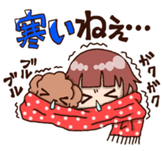 Bride and dog 2 sticker #8360237