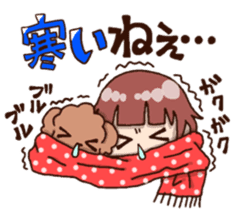 Bride and dog 2 sticker #8360237